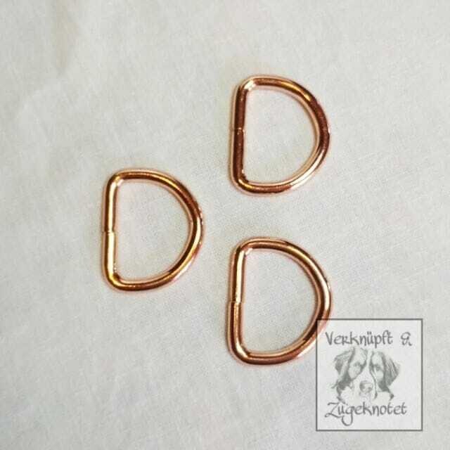 D-Ring rosé in verschieden Größen