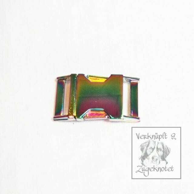 Steck-Schnallen regenbogen 25 mm