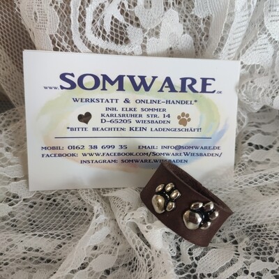 Original Somware Fettleder-Schlaufen braun Original Somware Fettleder-Schlaufen braun