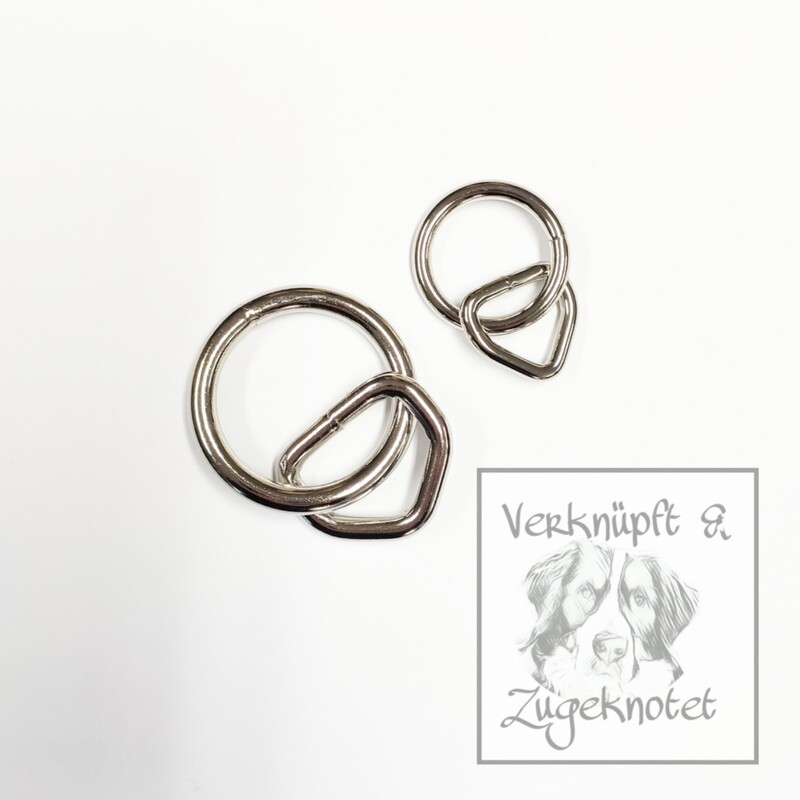 Rundring  mit Triangel Vernickelt
