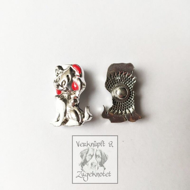 Druckknopf Weihnachtshund