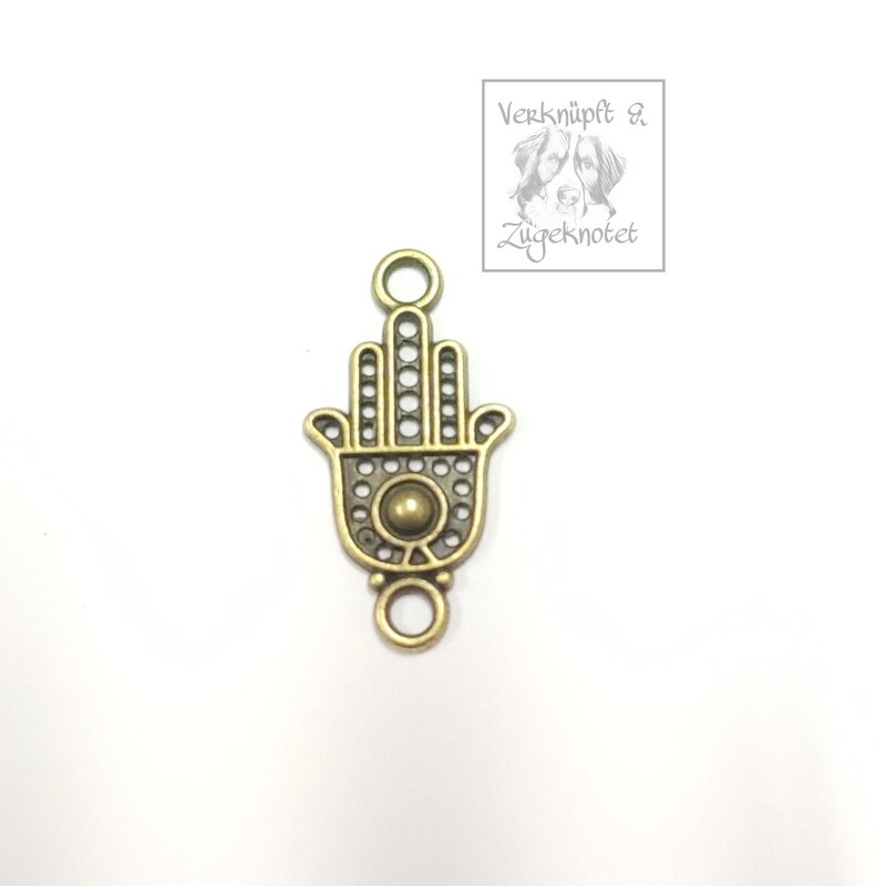 Verbinder Hand antikgold