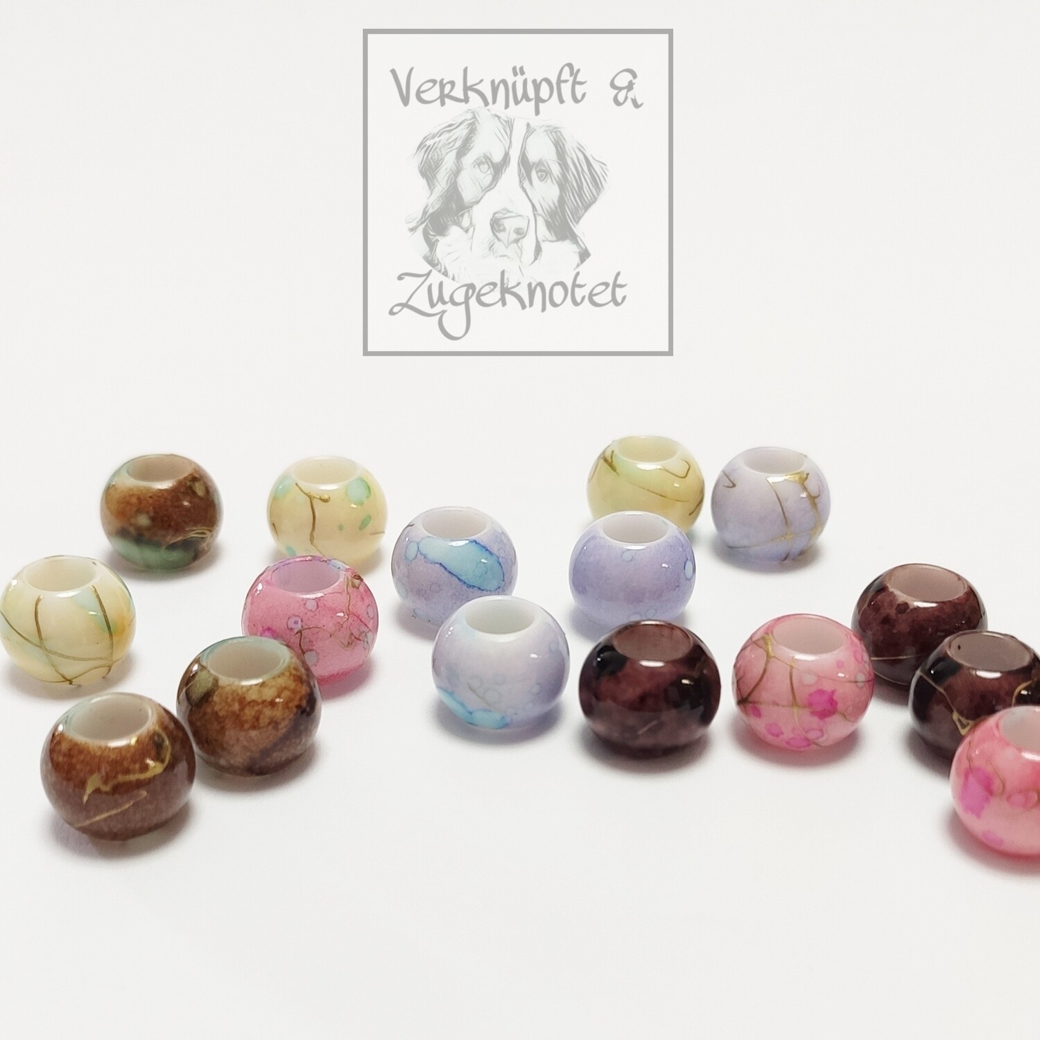Marmorperlen Acryl in verschiedenen Farben