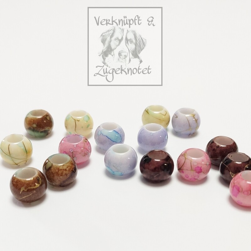 Marmorperlen Acryl in verschiedenen Farben