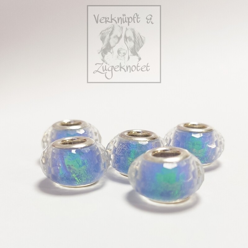 Fantasy Acryl-Perlen Blue Opal