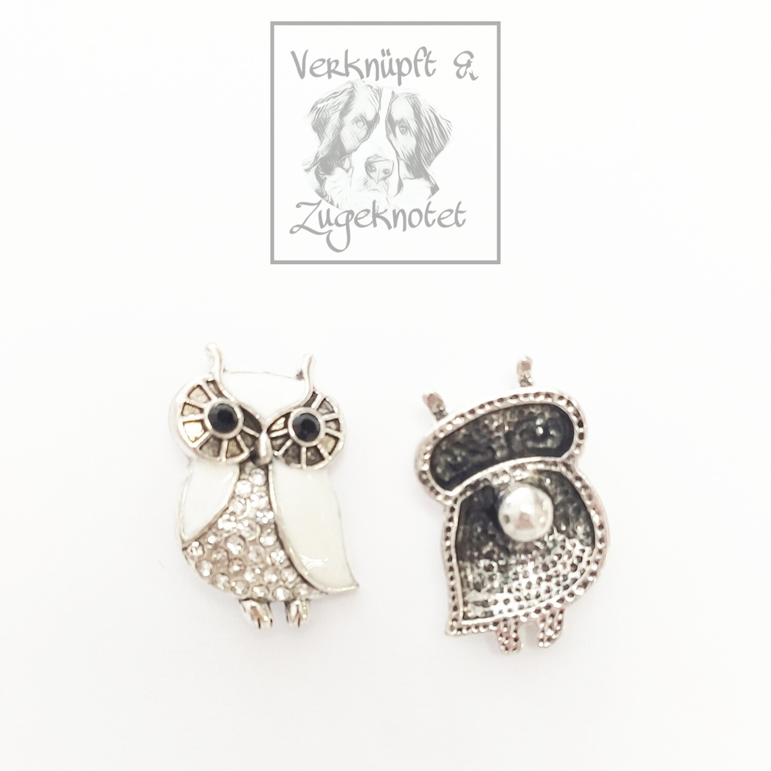 Druckknopf Eule