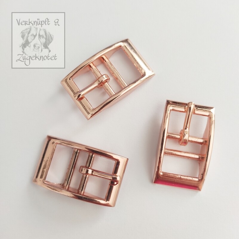 Dornstegschnallen rosegold 13 mm