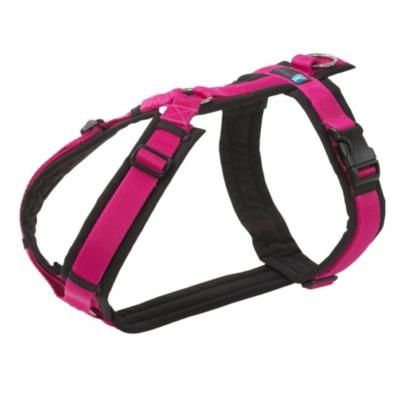 Brustgeschirr Fun schwarz / pink