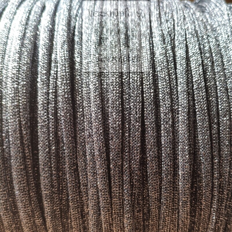 Dekoschnur Metallic Platin