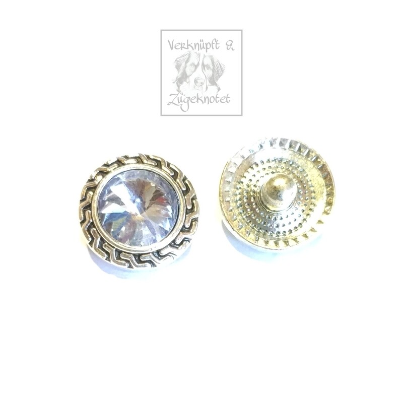 Druckknopf himmelblau