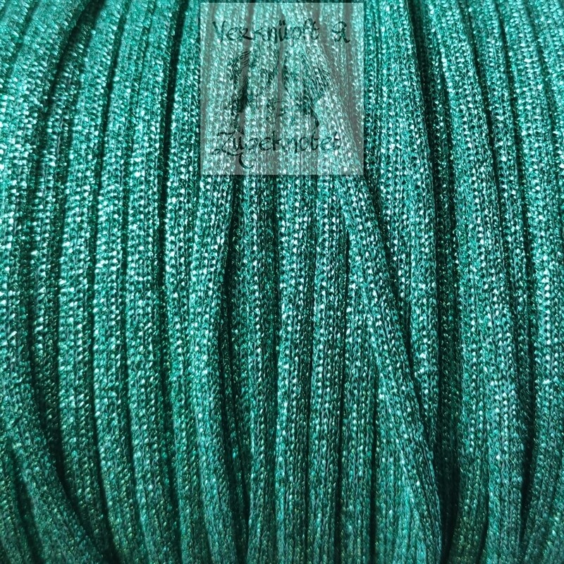 Dekoschnur Metallic grün