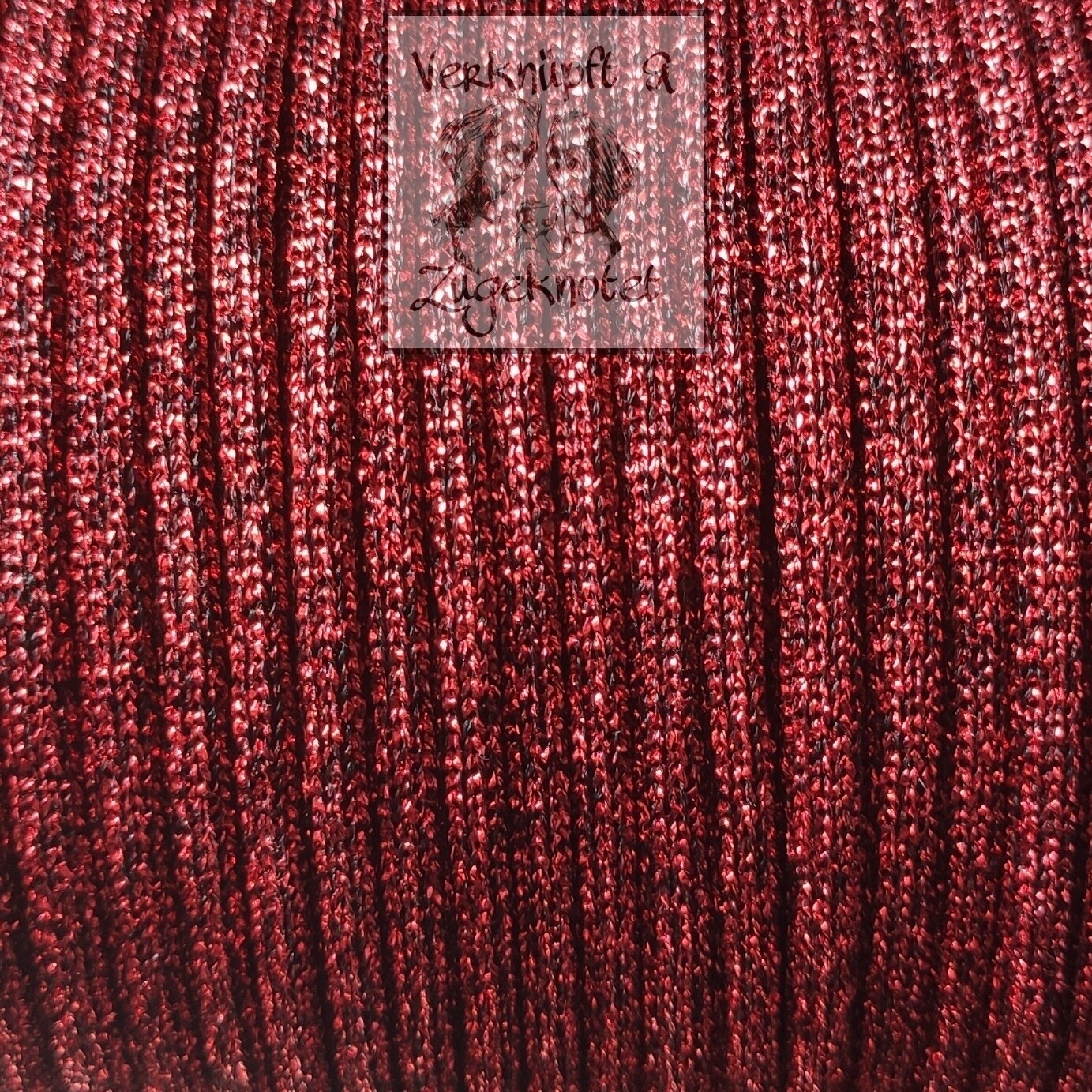 Dekoschnur Metallic rot