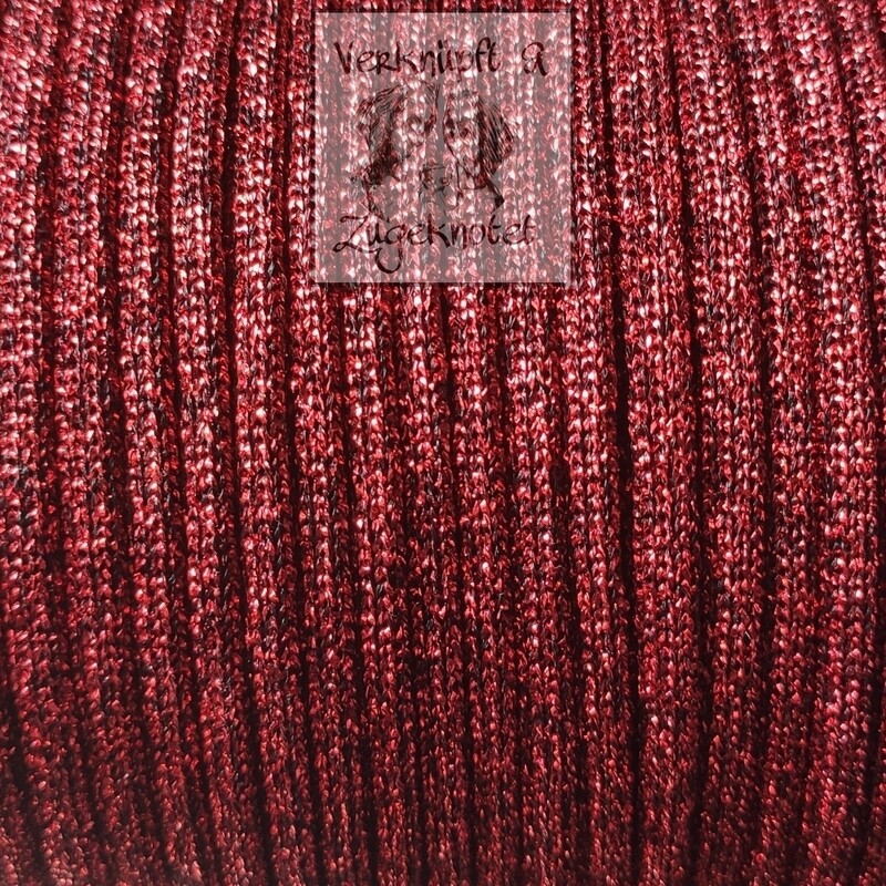 Dekoschnur Metallic rot