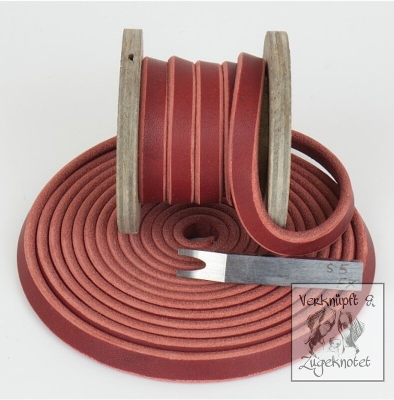 Fettleder Meterware  15 mm Rost