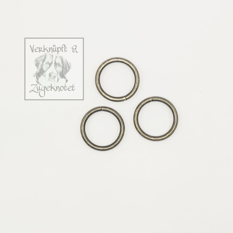 O-Ringe antikgold in verschiedenen Größen