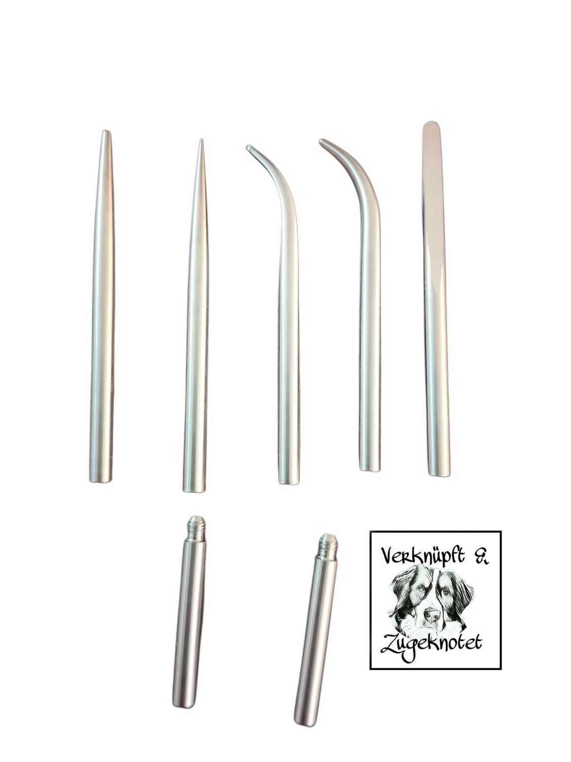 Original HACKL Paracord- Nadeln aus Edelstahl mit zwei Verlängerungen