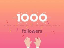 Instagram 1,000 followers