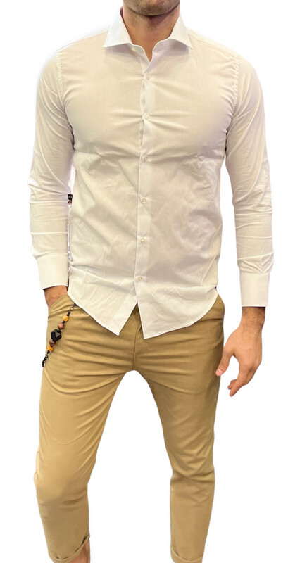 CAMICIA PURO COTONE BIANCA