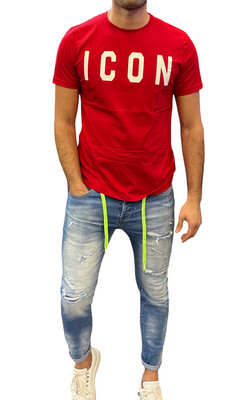T-SHIRT ICON ROSSO