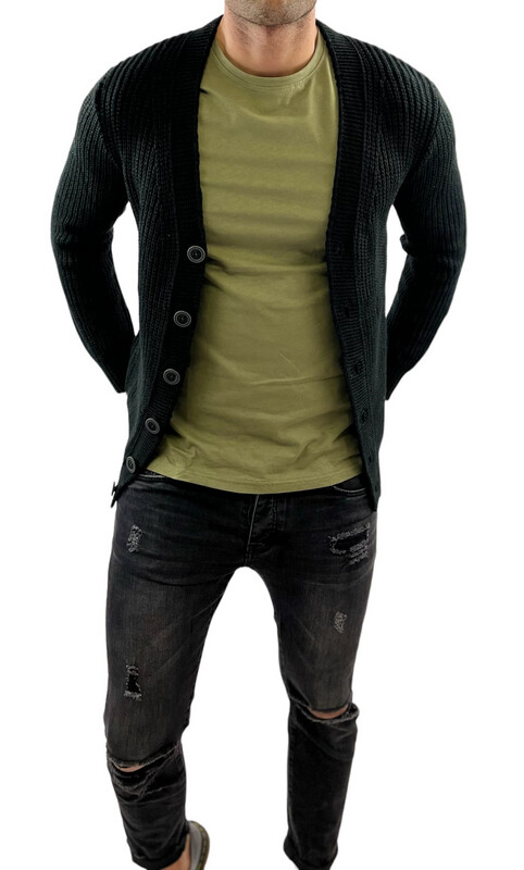 CARDIGAN LONG NERO