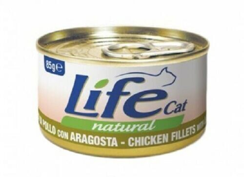 Life Cat Filetti di Pollo con Aragosta Umido per gatti 85 g