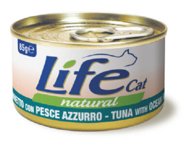 Life Cat Tonno con Pesce Azzurro Umido per gatti 85g
