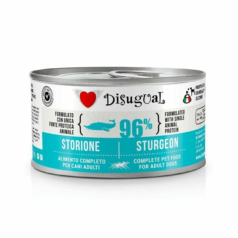 Disugual Patè Monoproteico Storione Umido per cani 150 g