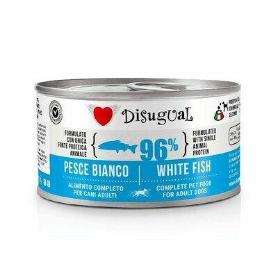 Disugual Patè Monoproteico Pesce Bianco Umido per cani 150 g