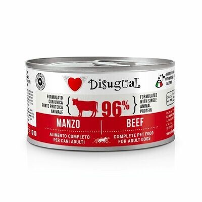 Disugual Patè Monoproteico Manzo Umido per cani 150 g
