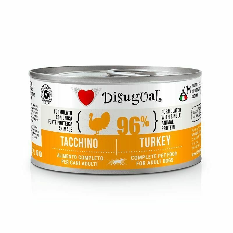 Disugual Patè Monoproteico Tacchino Umido per cani 150 g