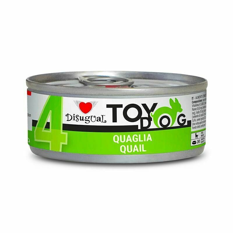 ​Disugual Toy Dog4 Quaglia Umido per cani 85g