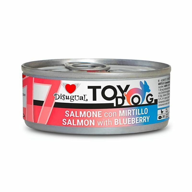 ​Disugual Toy Dog17 Fruit Salmone con Mirtillo ALimento umido per cani 85 g