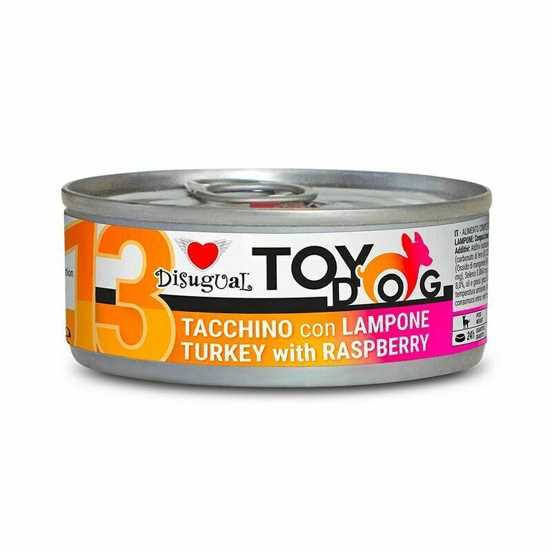 ​Disugual Toy Dog13  Fruit Tacchino con Lampone Umido per cani 85g