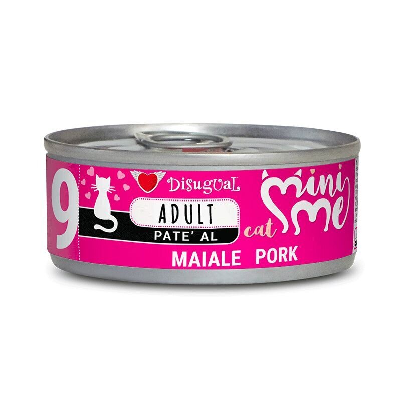 ​Disugual MiniMe9 Maiale Alimento umido per  gatti 85 g