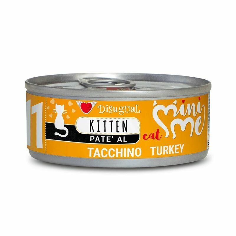 Disugual MiniMe11 Kitten Tacchino Umido per gatti 85g