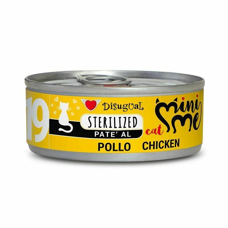 ​Disugual MiniMe19 Sterilized Pollo Alimento umido per gatti sterilizzati 85g