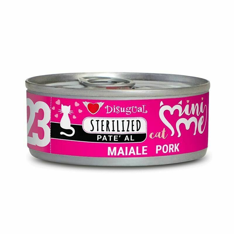 ​Disugual MiniMe23 Sterilized Maiale Umido per gatti 85 g