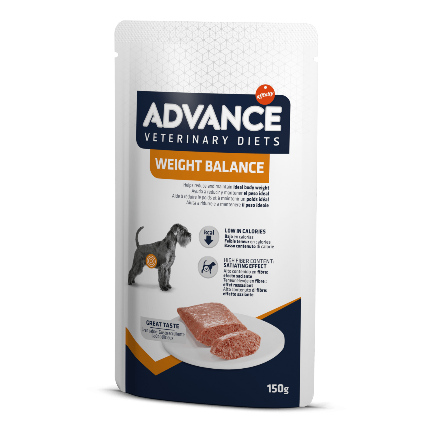 Advance Weight Balance Alimento Umido per Cani in Sovrappeso 8 bustine x  150 g