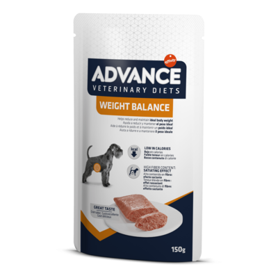 Advance Weight Balance Alimento Umido per Cani in Sovrappeso 8 bustine x 150 g