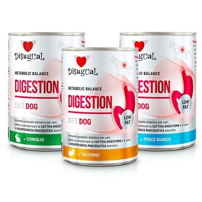 Disugual Digestion Low Fat Alimento per cani 400 g