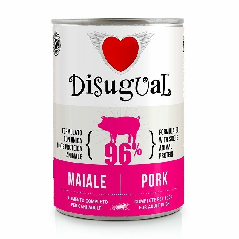 Disugual Patè Monoproteico Maiale Umido per cani 400 g