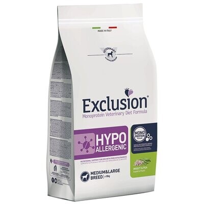 Exclusion Hypoallergenic Insect & Pea Medium&Large Breed Crocchette per Cani 2kg