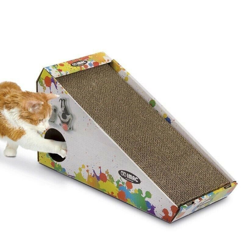 ​Tiragraffi  Isidoro con Catnip in cartone riciclabile