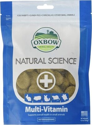 Oxbow multi-vitamin per supportare il benessere dei roditori 120 g 60 tabs