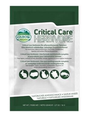 Oxbow Critical Care Formula completa di alimentazione assistita per erbivori 36g