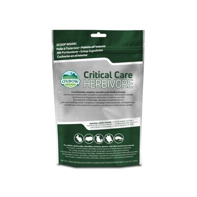 Oxbow Critical Care Formula completa di alimentazione assistita per erbivori 454g