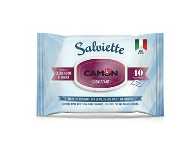 Camon Salviette Detergenti Mirra e Clorexidina 40pz.