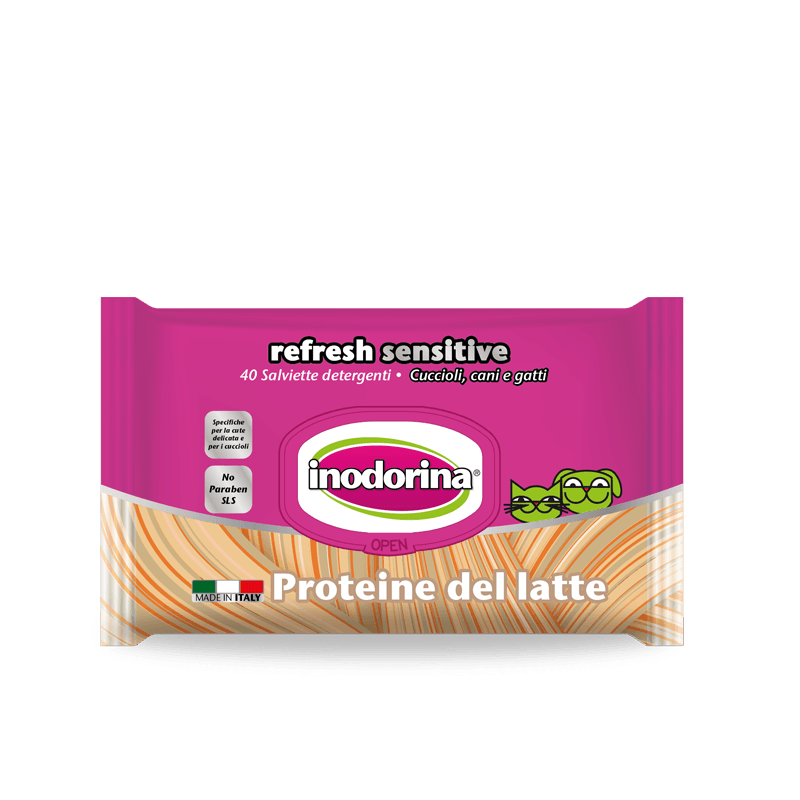 Inodorina Salviette Detergenti Proteine del Latte 40pz.