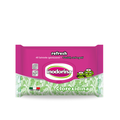 Inodorina Salviette Detergenti Clorexidina 40 pz.