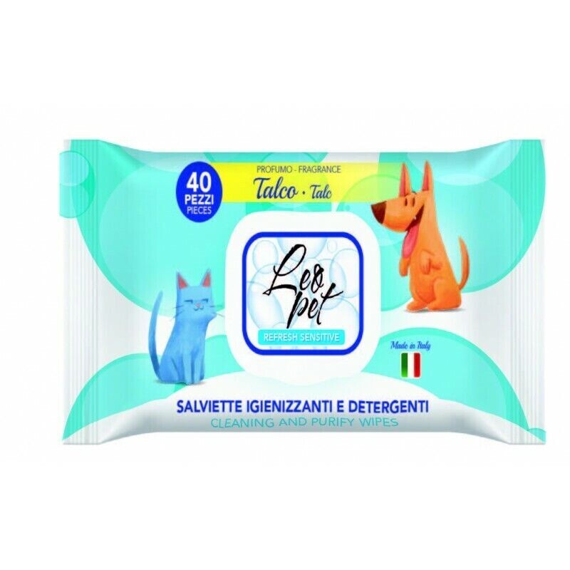 ​LEOPET SALVIETTE TALCO 40 PZ.